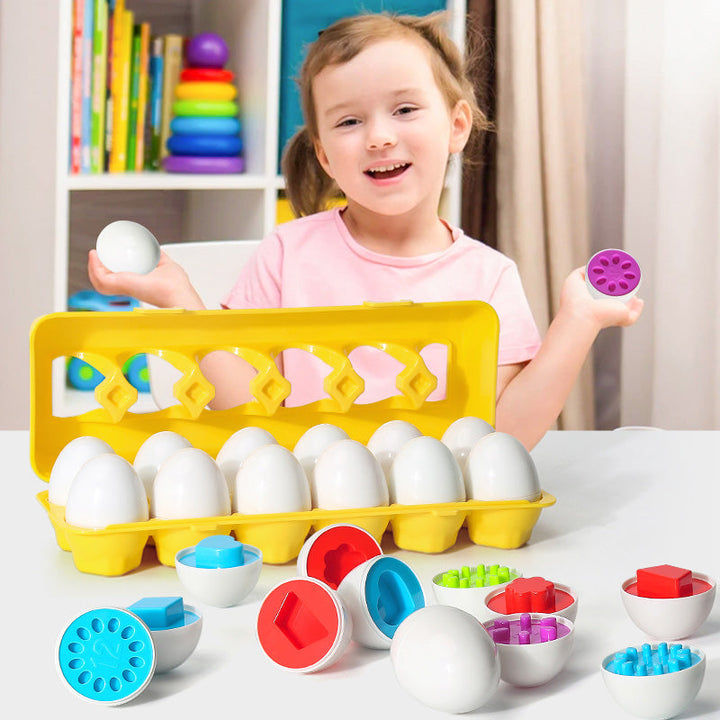 Montessori Shape Matching Egg Learning Educational Toy