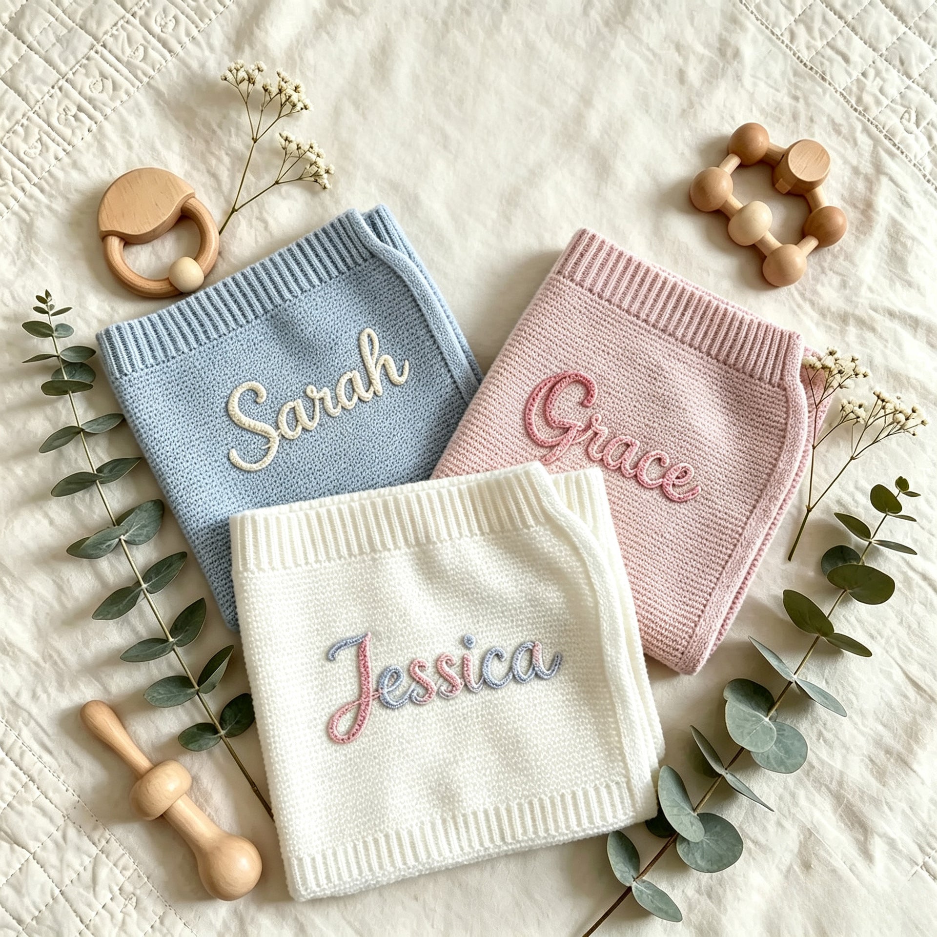 Personalized Baby Blanket With Custom Name Design: A Touch of Love for Your Little One